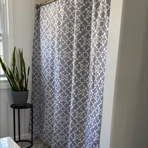 Elegant Gray Shower Curtain